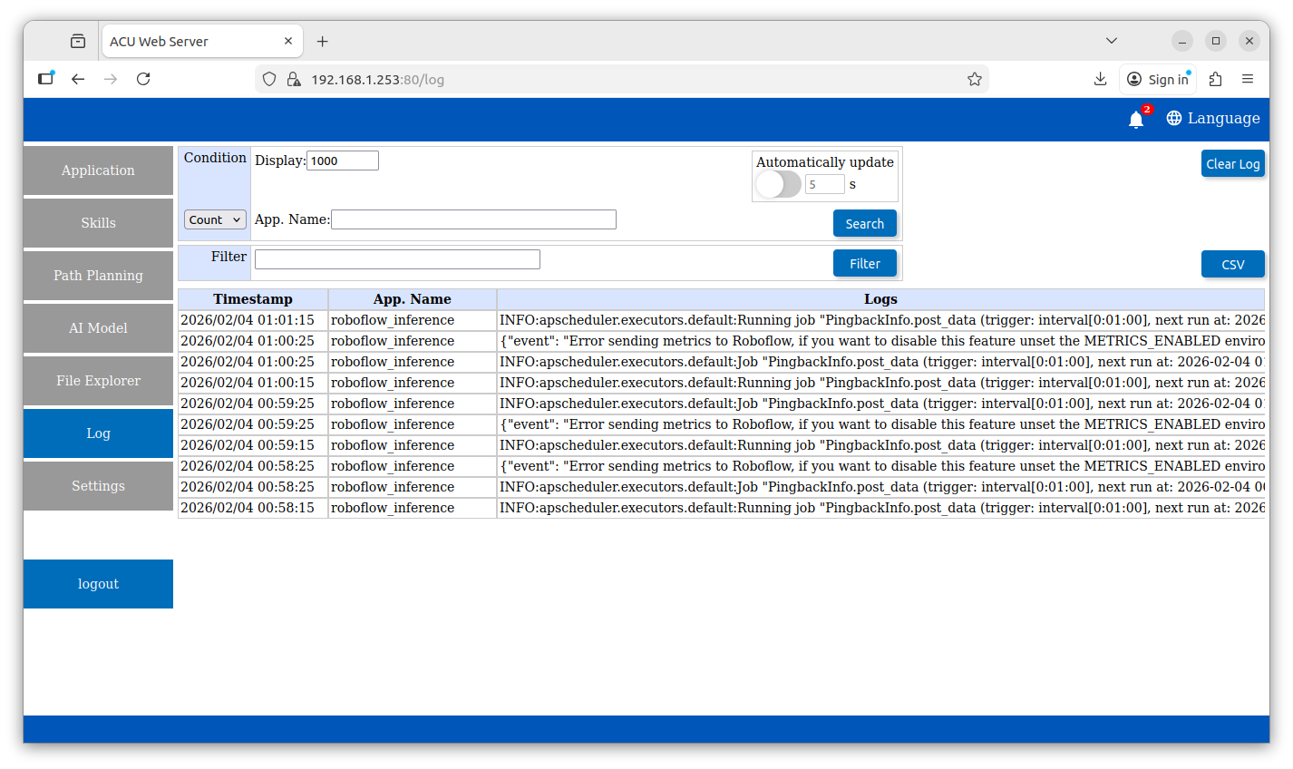 Real-time Log Monitoring